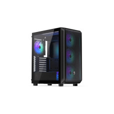 Case, ENDORFY, Arx 500 ARGB, MidiTower, Case product features Transparent panel, Not included, ATX, MicroATX, MiniITX, Colour Black, EY2A011