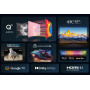 TV Set, TCL, 43, 4K/Smart, QLED, 3840x2160, Wireless LAN, Bluetooth, Google TV, Black, 43C655