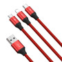 CABLE USB TO 3IN1 1.2M/RED CAJS000009 BASEUS