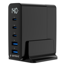 CHARGER USB UNIVERSAL 4P 140W/TA-UC-2A3C-PD140-01-BK GEMBIRD