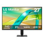 LCD Monitor, LG, 27 , 1920 x 1080 pixels, Full HD, Native aspect ratio 16:9, LCD, Flat, 27U411B-B