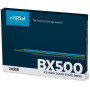 SSD, CRUCIAL, BX500, 240GB, SATA 3.0, Write speed 500 MBytes/sec, Read speed 540 MBytes/sec, 2,5, TBW 80 TB, MTBF 1500000 hours, CT240BX500SSD1