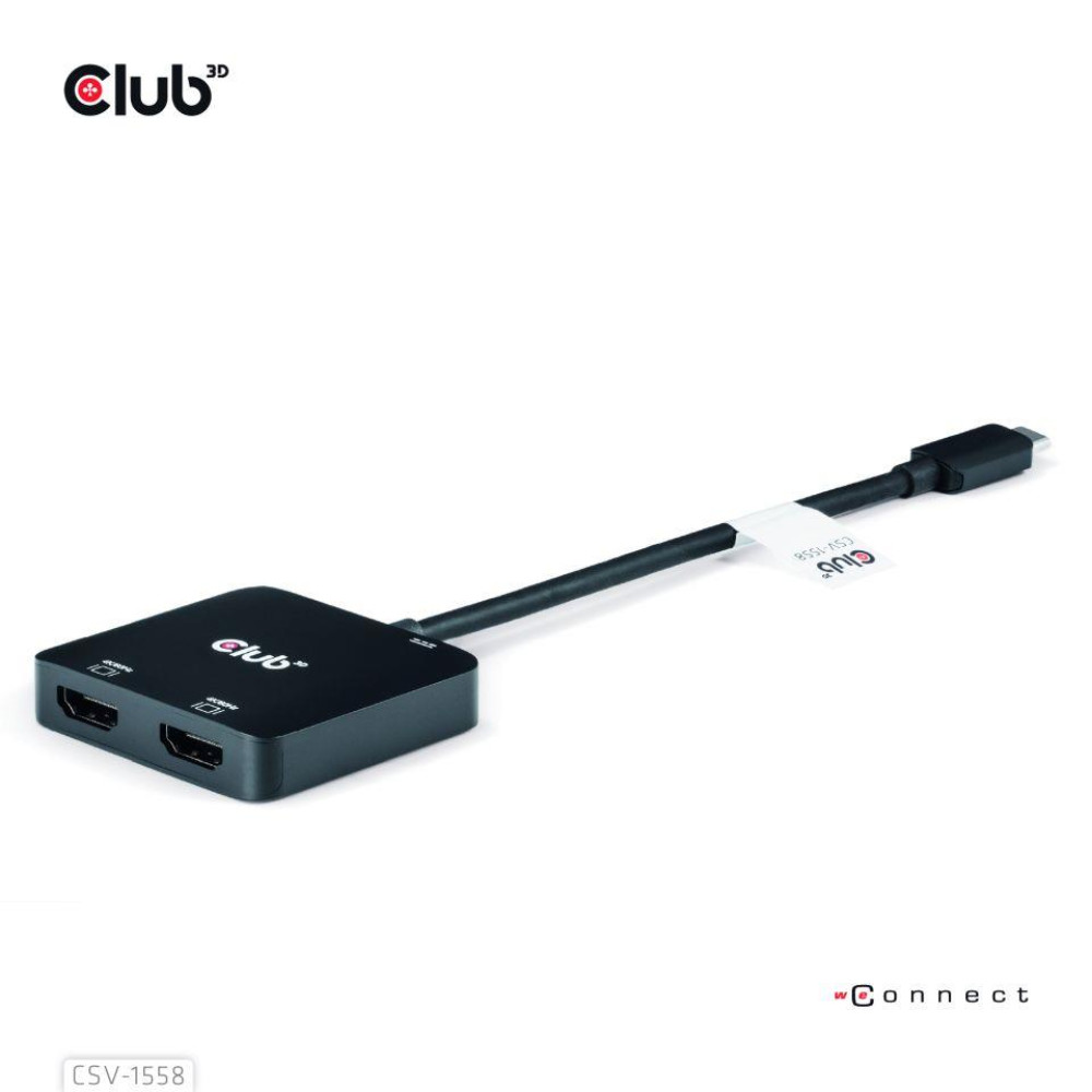 I/O HUB USB-C TO HDMI 2PORT/MST CSV-1558 CLUB3D I/O HUB USB-C TO HDMI 2PORT/MST CSV-1558 CLUB3D