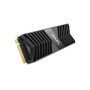 SSD, LEXAR, NM800PRO, 2TB, Heatsink M.2, PCIe Gen4, NVMe, 3D TLC, Write speed 6500 MBytes/sec, Read speed 7500 MBytes/sec, TBW 2000 TB, MTBF 1500000 hours, LNM800P002T-RN8NG