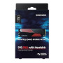 SSD, SAMSUNG, 990 PRO with Heatsink, 1TB, M.2, PCIE, NVMe, MLC, Write speed 6900 MBytes/sec, Read speed 7450 MBytes/sec, 2.3mm, TBW 600 TB, MTBF 1500000 hours, MZ-V9P1T0GW