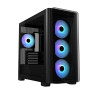 Case, ASUS, A23 PLUS, MidiTower, Case product features Transparent panel, MicroATX, MiniITX, Colour Black, A23PLUSTG/ARGBBLACK