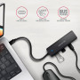 I/O HUB USB-C TRAVEL/0.19M HUE-C2C AXAGON