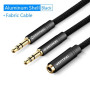 CABLE AUDIO 2X3.5MM TO 3.5MM/0.3M BBTBY VENTION