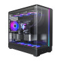 Case, MONTECH, micro ATX/Mini-ITX, Black, Midi Tower, PC, KING 15 PRO, KING15PRO(B)