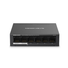 Switch, MERCUSYS, MS106LP, Desktop/pedestal, 6x10Base-T / 100Base-TX, PoE+ ports 4, MS106LP