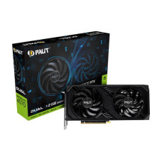 Graphics Card, PALIT, NVIDIA GeForce RTX 4070, 12 GB, GDDR6, 192 bit, PCIE 4.0 16x, GPU 1920 MHz, Dual Slot Fansink, 1xHDMI, 3xDisplayPort, NE64070019K9-1048D