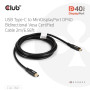 CABLE USB-C TO MINI DP 1.2M/M/M CAC-1561 CLUB3D CABLE USB-C TO MINI DP 1.2M/M/M CAC-1561 CLUB3D
