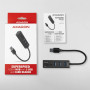 I/O HUB USB3.2 3P SD/MICROSD/0.2M HMA-CR3A AXAGON