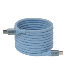 CABLE USB-C TO USB-C 2M/MAGNETIC BLUE CAC-3030 CLUB3D CABLE USB-C TO USB-C 2M/MAGNETIC BLUE CAC-3030 CLUB3D