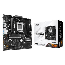 Mainboard, ASROCK, AMD A620A, SAM5, Micro-ATX, Memory DDR5, Memory slots 4, A620AMPRO-A