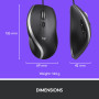 MOUSE USB OPTICAL M500S/BLACK 910-005784 LOGITECH