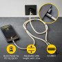 CABLE USB-C TO USB-C 1.65M/LANYARD BEIGE 7991001 INTENSO