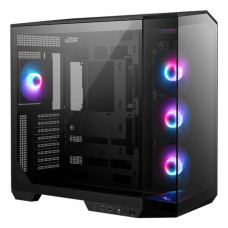 Case, MSI, MAG PANO 100R PZ, MidiTower, Case product features Transparent panel, ATX, MicroATX, MiniITX, Colour Black, MAGPANO100RPZ