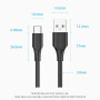 CABLE USB-C TO USB2.0/2M BLACK CTHBH VENTION