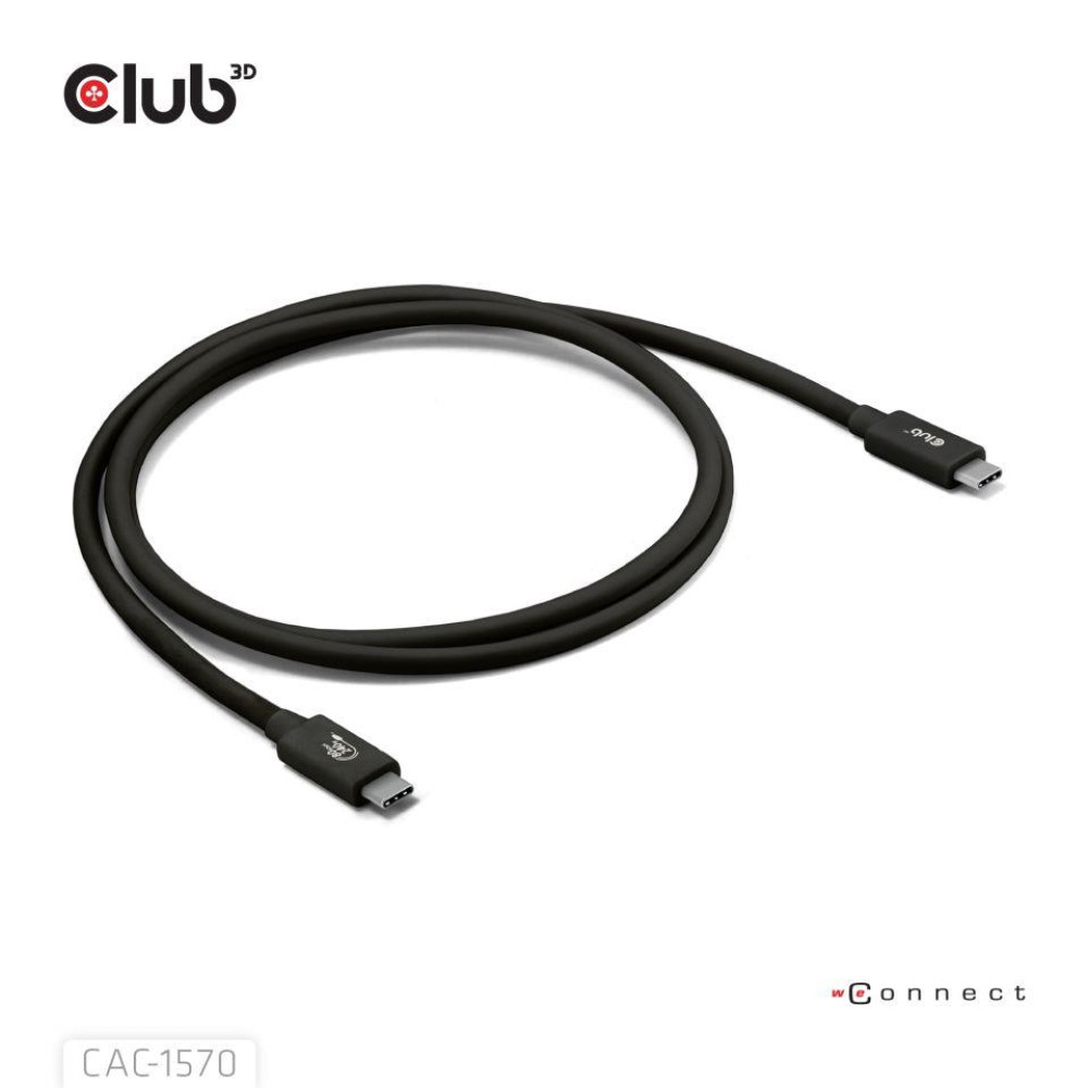 CABLE USB-C TO USB-C 1.2M/BLACK CAC-1570 CLUB3D CABLE USB-C TO USB-C 1.2M/BLACK CAC-1570 CLUB3D