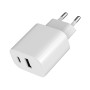 CHARGER USB UNIVERSAL WHITE/2P TA-UC-2AC12-01 GEMBIRD