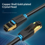 PATCH CABLE CAT.8 SFTP/0.5M BLACK IKABD VENTION