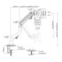 DISPLAY ACC MOUNTING ARM/17-32 MA-DA1-02 GEMBIRD