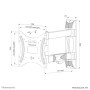 TV SET ACC WALL MOUNT/WL40-550BL12 NEOMOUNTS