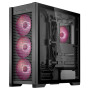 Case, ASUS, TUF Gaming GT302 ARGB, MidiTower, Case product features Transparent panel, Not included, ATX, EATX, MicroATX, MiniITX, Colour Black, TUFGAMINGGT302ARGBBK