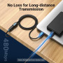 CABLE USB2.0 MALE TO FEMALE/2M BLACK CBIBH VENTION