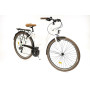 BICYCLE CITY LIFESTYLE 3.0 W/R:28 F:48cm WH/BR ROCKSBIKE