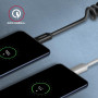 CABLE USB-C TO USB-C 1.1M 60W/TWISTER BLK BUCM-CM20TB AXAGON
