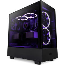 Case, NZXT, H5 ELITE, MidiTower, Case product features Transparent panel, Not included, ATX, MicroATX, MiniITX, Colour Black, CC-H51EB-01