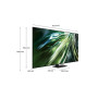 TV Set, SAMSUNG, 55, 4K/Smart, QLED, 3840x2160, Wireless LAN, Bluetooth, Tizen, Black, QE55QN90DATXXH