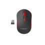 MOUSE USB OPTICAL WRL BLACK/RED MUSW-4B-03-R GEMBIRD