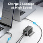 POWER ADAPTER TRAVEL 4PORT/BLACK FJGB0 VENTION