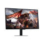Monitor, SAMSUNG, 32, Gaming/Smart/4K, Panel OLED, 3840x2160, 16:9, 0.03 ms, Speakers, Swivel, Pivot, Height adjustable, Tilt, Colour Silver, LS32DG802SUXDU