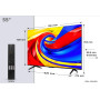 TV Set, TCL, 55 , 4K Ultra HD, 3840 x 2160 pixels, Flat, 16:9, QLED, 55QLED780L