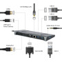 I/O ADAPTER USB-C TO HDMI/USB3/9IN1 A-CM-COMBO9-02 GEMBIRD