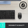 MOUSE USB OPTICAL WRL M190/GREY 910-005906 LOGITECH