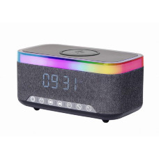 MOBILE CHARGER WRL&ALARM CLOCK/DAC-SPKBT-QC15-BK GEMBIRD