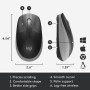 MOUSE USB OPTICAL WRL M190/GREY 910-005906 LOGITECH
