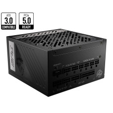 Power Supply, MSI, 850 Watts, Efficiency 80 PLUS GOLD, PFC Active, MPGA850GPCIE5