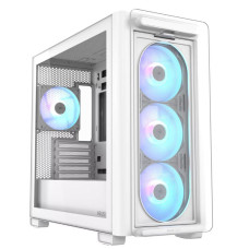 Case, ASUS, A23 PLUS, MidiTower, Case product features Transparent panel, MicroATX, MiniITX, Colour White, A23PLUSTG/ARGBWHITE