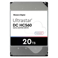 HDD, WESTERN DIGITAL ULTRASTAR, Ultrastar DC HC560, WUH722020BLE6L4, 20TB, SATA, 512 MB, 7200 rpm, 3,5, 0F38785