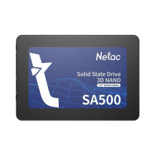 SSD, NETAC, SA500, 480GB, SATA 3.0, 3D NAND, Write speed 450 MBytes/sec, Read speed 520 MBytes/sec, 2,5, TBW 240 TB, MTBF 1500000 hours, NT01SA500-480-S3X