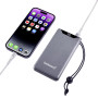 POWER BANK USB 10000MAH QC3.0/GREY 7332034 INTENSO