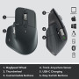 MOUSE BLUETH OPTICAL MASTER 3S/GRAPHITE 910-006582 LOGITECH