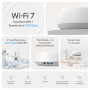 Wireless Router, TP-LINK, Wireless Router, 2-pack, 5000 Mbps, Mesh, Wi-Fi 7, 2x2.5GbE, LAN \ WAN ports 2, Number of antennas 4, DECOBE25(2-PACK)