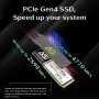 SSD, AGI, 600xTBW rating, MTBF 1600000 h, Read speed 4700 MB/s, Write speed 2800 MB/s, NVMe Yes, PCI Express 4.0, M.2, 1000 GB, AGI1T0G43AI818-CB